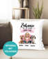 Kissenbezug Hunde Mama 2 Hunde Figuren Kissen-Hülle mit Namen Baumwolle personalisierte Geschenke Dekokissen SpecialMe®preview