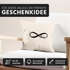Kissenbezug Infinity Symbol Forever Love Liebe Endless Kissen-Hülle Deko-Kissen 40x40 Baumwolle MoonWorks®preview