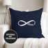 Kissenbezug Infinity Symbol Forever Love Liebe Endless Kissen-Hülle Deko-Kissen 40x40 Baumwolle MoonWorks®preview