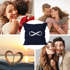 Kissenbezug Infinity Symbol Forever Love Liebe Endless Kissen-Hülle Deko-Kissen 40x40 Baumwolle MoonWorks®preview