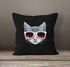 Kissenbezug Katze mit Sonnenbrille Kissen-Hülle Deko-Kissen 40x40 MoonWorks®preview
