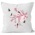 Kissenbezug Kirschblüten Vögel Vogel Blumen Blüten Flower Cherry Tree Birds 40x40 Baumwolle Autiga®preview
