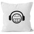 Kissenbezug Kissen-Hülle Deko-Kissen 40x40 Crazy Emoticon Baumwolle MoonWorks®preview