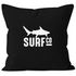 Kissenbezug Kissen-Hülle Deko-Kissen 40x40 Surf Co Hai Shark Baumwolle MoonWorks®preview