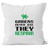 Kissenbezug Kissenhülle Gamers never die they respawn Spruch Pixel Zocker 90er 80er Retro MoonWorks® 40x40preview