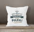Kissenbezug Kissenhülle Geschenk Papa Vater Spruch Wer braucht schon Superhelden ich hab Papa Moonworks®preview