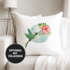 Kissenbezug Kolibri Vogel Tropical Summer Jungle Paradise Hummingbird quadratisch Baumwolle Autiga®preview