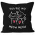 Kissenbezug  Liebe Katze Spruch You are my Meow Meow lustiges Valentinstag-Geschenk Jahrestag Moonworks®preview