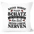 Kissenbezug Liebe lustig Spruch Keine Sorge Schatz witzige Geschenke Hochzeitstag Valentinstag Moonworks®preview