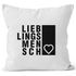 Kissenbezug Lieblingsmensch Geschenk Freundschaft Partner Freundin Moonworks®preview