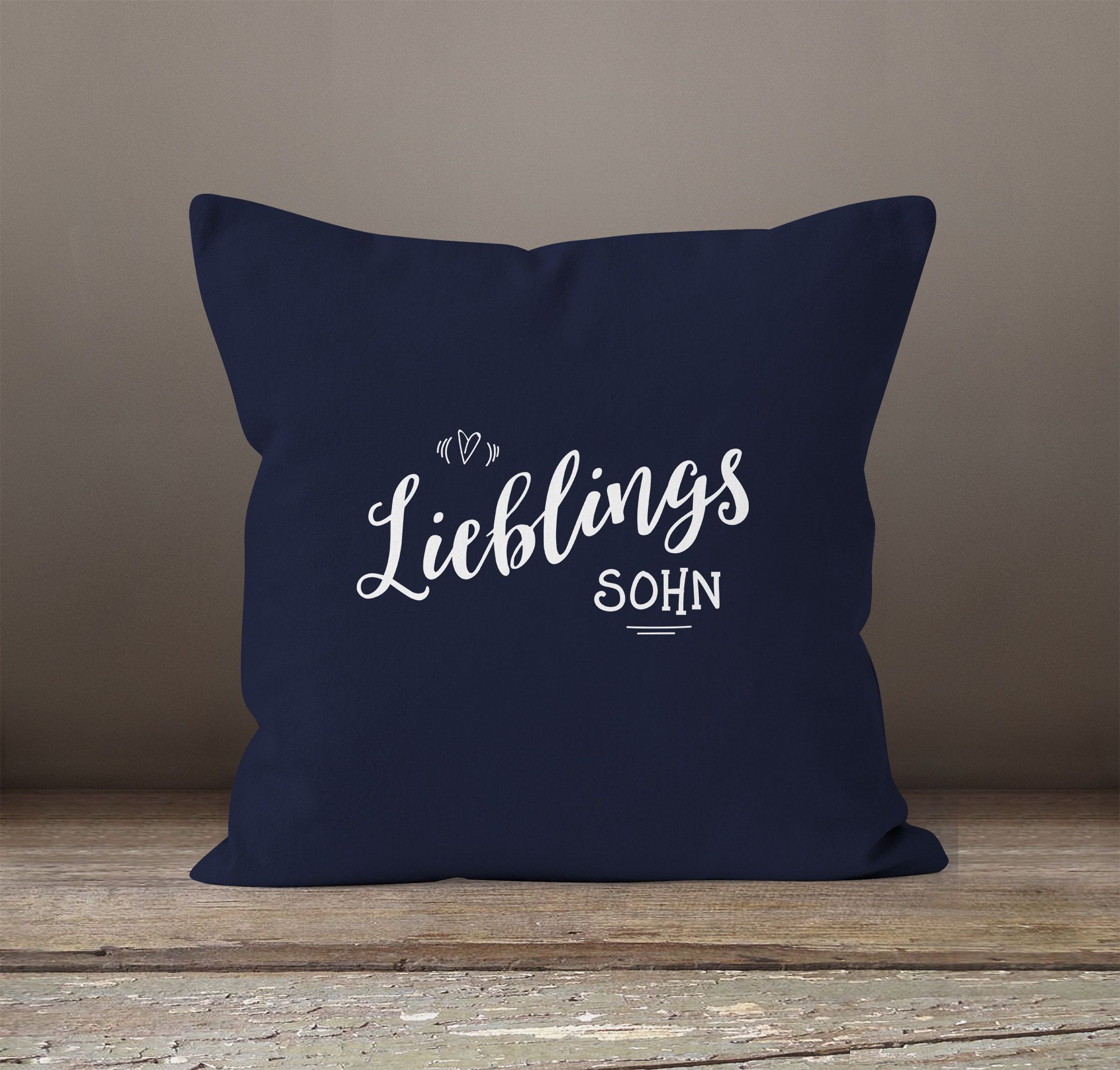 Kissenbezug Lieblingssohn Geschenk Familie Kind Kinder Sohn Junge