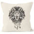 Kissenbezug Löwe Lion Ethno Atzekenmuster Boho Federn Traumfänger 40x40 Autiga®preview
