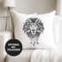 Kissenbezug Löwe Lion Ethno Atzekenmuster Boho Federn Traumfänger 40x40 Autiga®preview