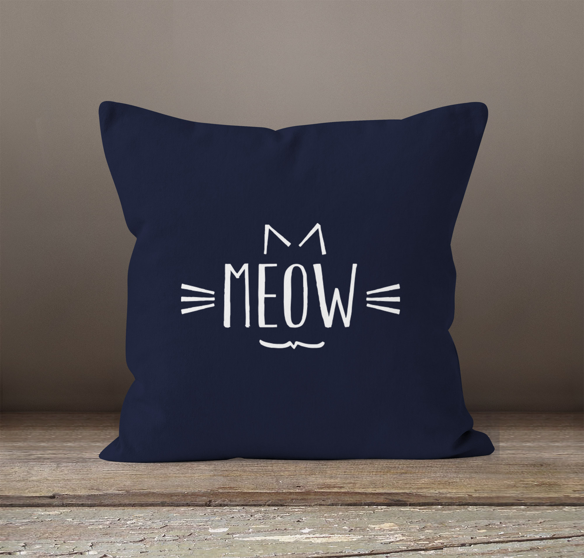 MoonWorks Turnbeutel Katze – Motiv „Meow“, 12 Liter, Aus Baumwolle, Uni-Größe