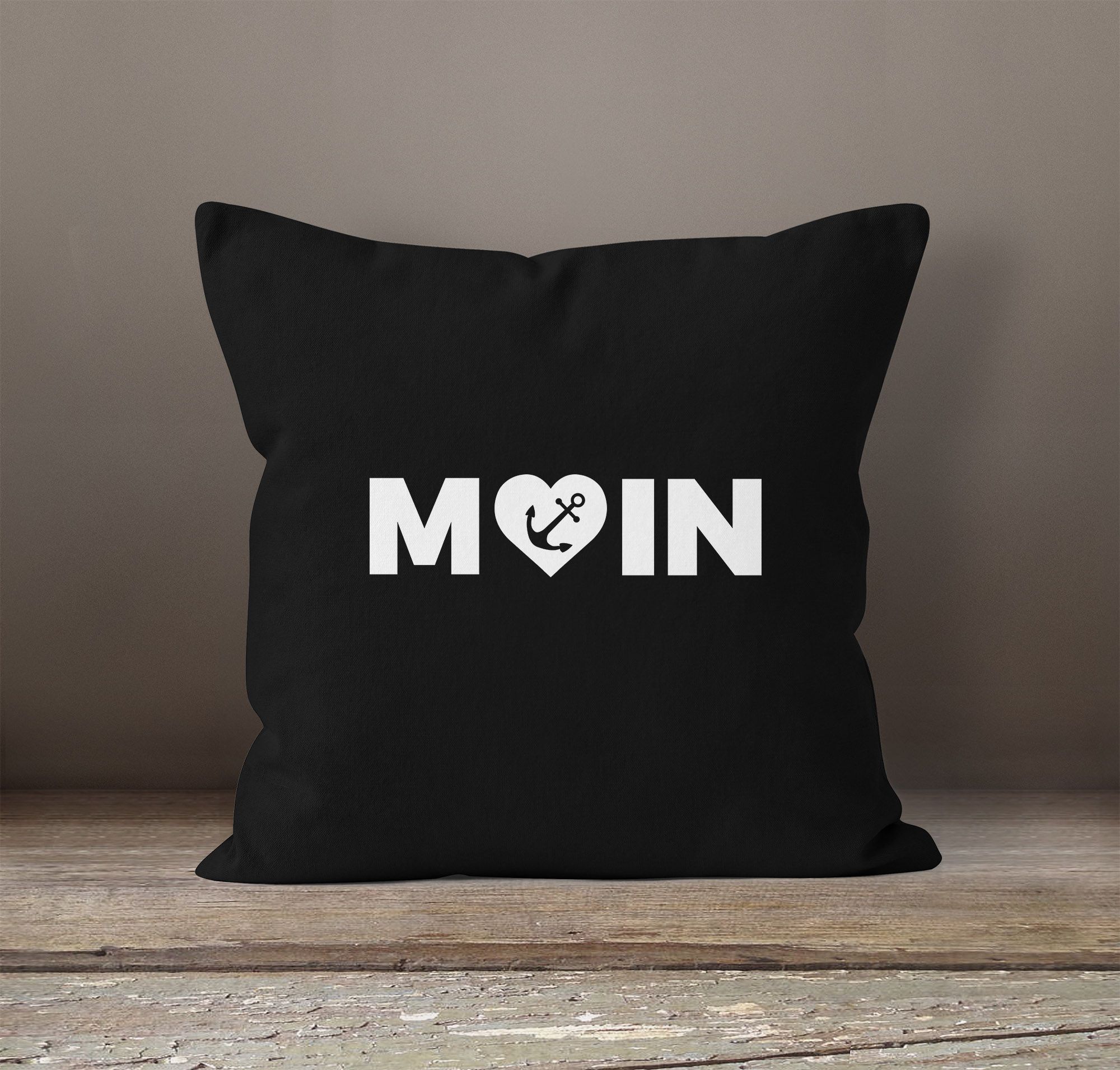 Personalisiertes Kissen 40x40 Cm Mit Herz & Text - Individuelles Geschenk Für Lieblingsmenschen