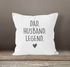Kissenbezug Mom Wife Boss Dad Husband Legend Geschenk Mama Papa Kissenhülle Moonworks®preview
