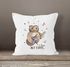 Kissenbezug Only you singende Eule Owl Liebe Love Watercolor I love you Ich liebe dich Kissen-Hülle Deko-Kissen 40x40  Baumwolle MoonWorks®preview