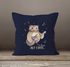 Kissenbezug Only you singende Eule Owl Liebe Love Watercolor I love you Ich liebe dich Kissen-Hülle Deko-Kissen 40x40  Baumwolle MoonWorks®preview