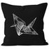 Kissenbezug Origami Kranich Crane Vogel Bird Ornamente Boho Polygon Paisley Kissen-Hülle Deko-Kissen 40x40 Baumwolle Autiga®preview