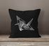 Kissenbezug Origami Kranich Crane Vogel Bird Ornamente Boho Polygon Paisley Kissen-Hülle Deko-Kissen 40x40 Baumwolle Autiga®preview
