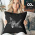 Kissenbezug Origami Kranich Crane Vogel Bird Ornamente Boho Polygon Paisley Kissen-Hülle Deko-Kissen 40x40 Baumwolle Autiga®preview