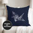 Kissenbezug Origami Kranich Crane Vogel Bird Ornamente Boho Polygon Paisley Kissen-Hülle Deko-Kissen 40x40 Baumwolle Autiga®preview