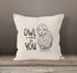 Kissenbezug Owl I need is you All i need is you Liebe Spruch Love Quote lustig verliebt Freund Freundin Kissen-Hülle Deko-Kissen 40x40 Baumwolle MoonWorks®preview