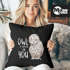 Kissenbezug Owl I need is you All i need is you Liebe Spruch Love Quote lustig verliebt Freund Freundin Kissen-Hülle Deko-Kissen 40x40 Baumwolle MoonWorks®preview