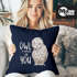Kissenbezug Owl I need is you All i need is you Liebe Spruch Love Quote lustig verliebt Freund Freundin Kissen-Hülle Deko-Kissen 40x40 Baumwolle MoonWorks®preview