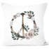 Kissenbezug Peace-Symbol Blumen Flowerpower Hippie Boho Bohemian Autiga®preview