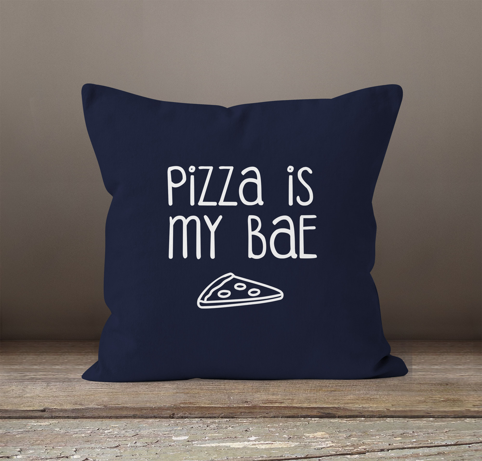 MoonWorks Turnbeutel „Pizza Is My BAE“ – Aus Baumwolle, 37x46 Cm, Mit Coolem Spruch