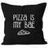 Kissenbezug Pizza is my BAE Before Anything Else Kissenhülle Dekokissen 40x40  Baumwolle MoonWorks®preview