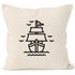 Kissenbezug Schiffchen Segeln Sailing Kissen-Hülle Deko-Kissen 40x40 Baumwolle Autiga®preview
