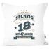 Kissenbezug Spruch Geburtstag Geschenk Ich bin nicht 30 (40, 50, 60, 70, 80) ich bin 18 mit 12 (22, 32, 42, 52, 62) Jahren Erfahrung Moonworks®preview