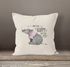 Kissenbezug Spruch Nashorn Born to be happy not to be perfect Quote glücklich fröhlich positives Denken MoonWorks®preview