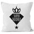 Kissenbezug Super Mama Diamant Krone Stern Geschenk zum Muttertag 40x40 Baumwolle MoonWorks®preview