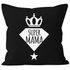Kissenbezug Super Mama Diamant Krone Stern Geschenk zum Muttertag 40x40 Baumwolle MoonWorks®preview