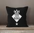 Kissenbezug Super Mama Diamant Krone Stern Geschenk zum Muttertag 40x40 Baumwolle MoonWorks®preview