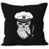 Kissenbezug Totenkopf Kapitän Captain Skull Bard Hipster Seemann 40x40 Autiga®preview