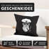 Kissenbezug Totenkopf Kapitän Captain Skull Bard Hipster Seemann 40x40 Autiga®preview