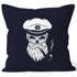 Kissenbezug Totenkopf Kapitän Captain Skull Bard Hipster Seemann 40x40 Autiga®preview