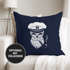 Kissenbezug Totenkopf Kapitän Captain Skull Bard Hipster Seemann 40x40 Autiga®preview