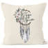 Kissenbezug Traumfänger Dreamcatcher Follow your Dreams Spruch Blumen Federn Spruch Boho Kissen-Hülle Deko-Kissen Autiga®preview
