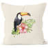 Kissenbezug Tucan Tropical Summer Jungle Paradise Hummingbird Kissen-Hülle Deko-Kissen Autiga®preview