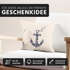 Kissenbezug Vogel Anker Anchor Birds Kissen-Hülle 40x40 Baumwolle Autiga®preview