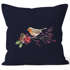 Kissenbezug Vogel Rotkehlchen Blumen Misteln Watercolor Bird Weihnachten Christmas Autiga®preview