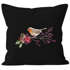 Kissenbezug Vogel Rotkehlchen Blumen Misteln Watercolor Bird Weihnachten Christmas Autiga®preview