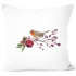 Kissenbezug Vogel Rotkehlchen Blumen Misteln Watercolor Bird Weihnachten Christmas Autiga®preview