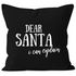 Kissenbezug Weihnachten Dear Santa I can explain Spruch lustig Kissen-Hülle Deko-Kissen Baumwolle MoonWorks®preview