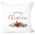 Kissenbezug Weihnachten Merry Christmas Blumen Weihnachtsstern Christstern Flower Frohe Weihnachten Autiga®preview